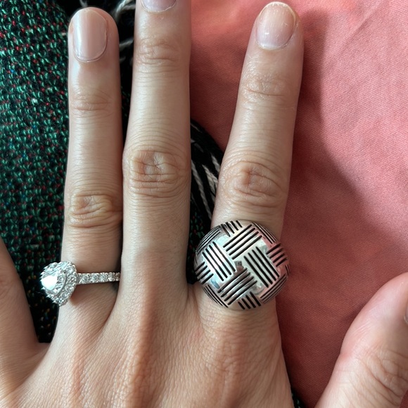 New Ferragamo large sterling silver ring - Picture 2 of 7